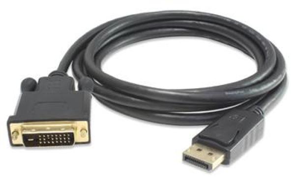 PremiumCord DisplayPort na DVI kabel 5m, stín. M/ M