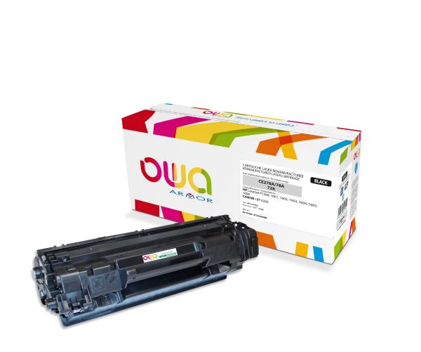 OWA Armor toner kompatibilný s HP LJ P1566, 1601, CE278A, 2100st, čierna/ black