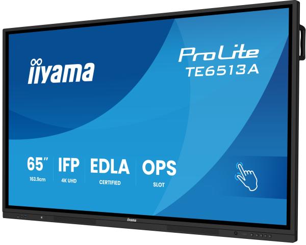 65" iiyama TE6513A-B2AG: IPS, 4K, 40P, EDLÁ 