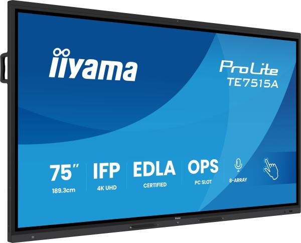 75" iiyama TE7515A-B2AG: VA, 4K, EDLÁ, NFC 