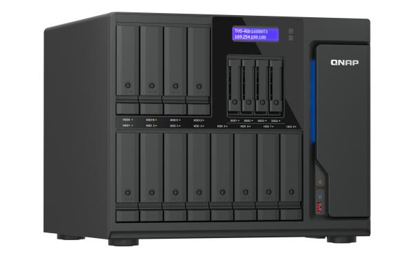 QNAP TVS-AIh1688ATX-U9-32G (Ultra 9, ZFS, 32GB DDR5 ECC RAM, 12x 3, 5" + 4x 2, 5", 2x 2, 5GbE, 2x 10GbE) 