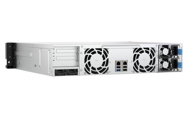 QNAP TS-h1465U-RP-8G (Intel 4core, ZFS, 8GB DDR5 RAM, 12x SATA + 2x E1.S, 1x PCIe, 2x 2, 5GbE) 