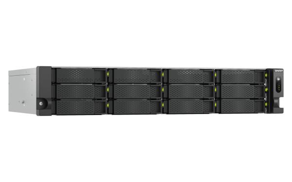 QNAP TS-h1465U-RP-8G (Intel 4core, ZFS, 8GB DDR5 RAM, 12x SATA + 2x E1.S, 1x PCIe, 2x 2, 5GbE) 