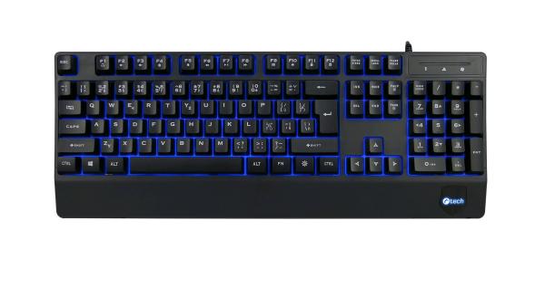 C-TECH KB-104BK/ Drôtová USB/ CZ- SK layout/ Čierna
