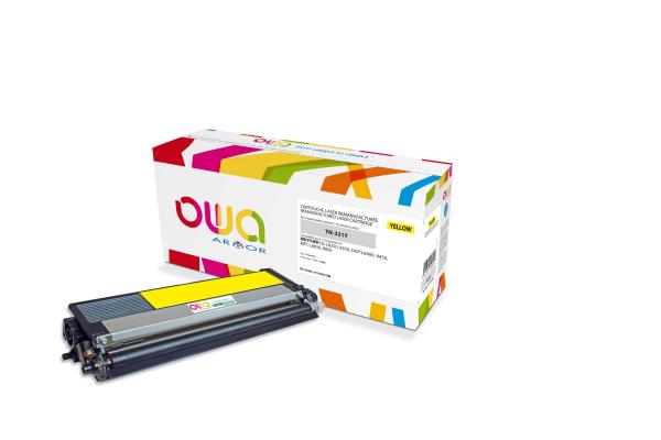 OWA Armor toner kompatibilný s Brother TN-321Y, 1500st, žltá/ yellow