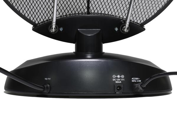 EVOLVEO Xany 4, 230/ 12V, aktívna izbová anténa FM/ DAB+/ DVB-T2, filter LTE, 4G, 5G 