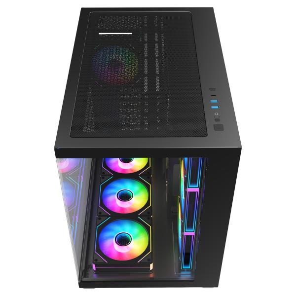 FSP M341-BA/ Midi Tower/ Transpar./ Čierna 