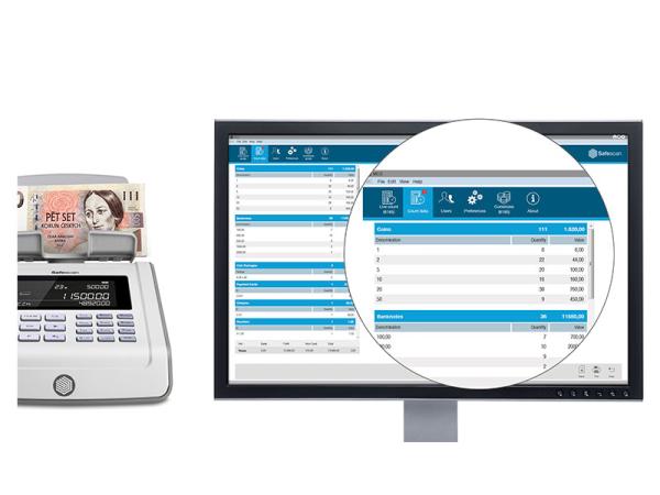 Softvér SAFESCAN MCS Počítanie peňazí 
