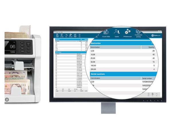 Softvér SAFESCAN MCS Počítanie peňazí 
