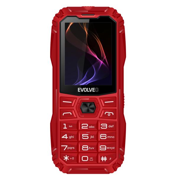 EVOLVEO MaxPhone A1, tlačidlový Dual SIM telefón, červený 