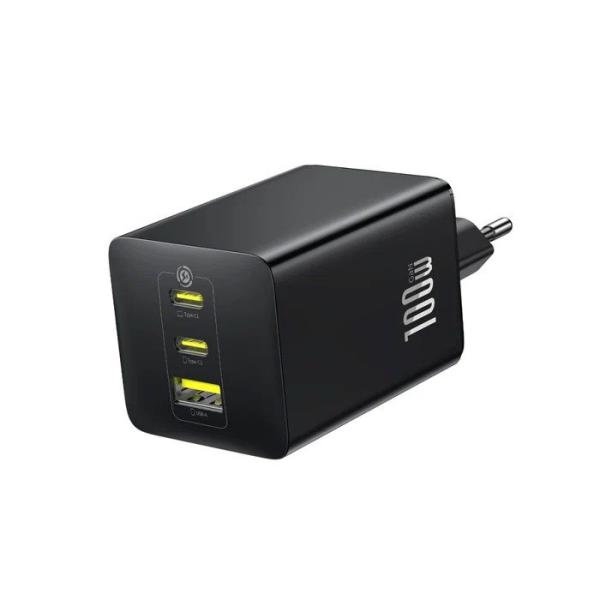 Baseus EnerFill FE11 Fast Nabíjačka USB-A + USB-C + USB-C 100W Cosmic Black 