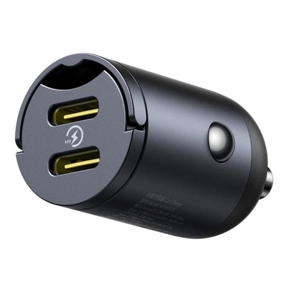 Baseus Tiny Star Mini Nabíjačka do Autá USB-C/ USB-C 30W Cosmic Black 