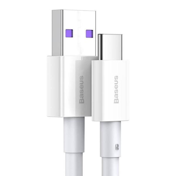 Baseus Superior Series Fast Charging Dátový Kábel USB-A - USB-C 66W 2m White 