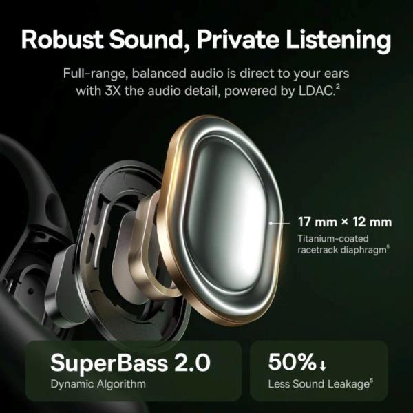 Baseus Bass BF1 Pro Eli Sport 2 Bezdrôtové Slúchadlá Cosmic Black 