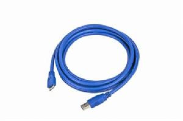 Kabel USB A-B micro 1, 8m 3.0, modrý