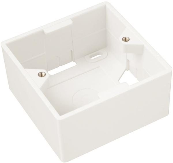 Modul French style Solarix 45x45mm pre 2 keystony priamy biely 
