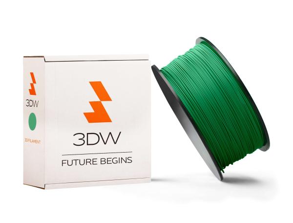 3DW - PLA filament 1, 75 mm zelená, 0, 5 kg, tlač 190-210 ° C