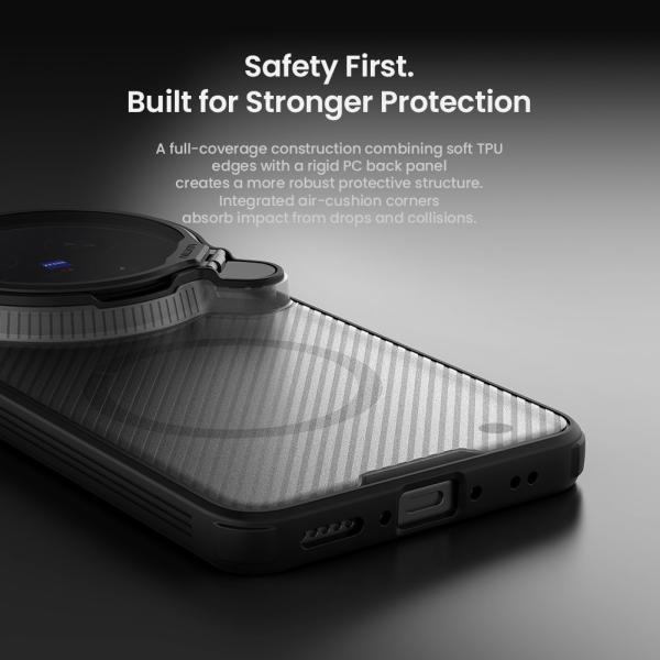 Nillkin CamShield Prop Magnetic Zadný Kryt pre Vivo X300 Ultra Transparent Black 
