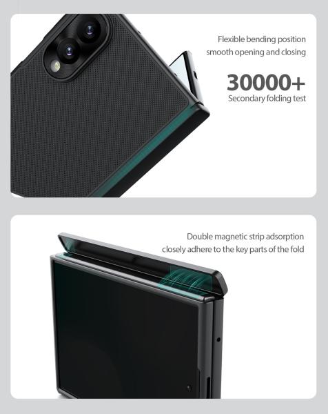 Nillkin Super Frosted FOLD Magnetic Zadný Kryt pre Samsung Galaxy Z Fold 8 Black 