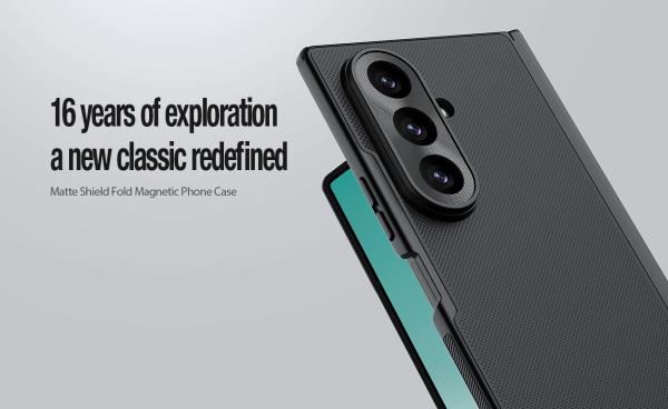 Nillkin Super Frosted FOLD Magnetic Zadný Kryt pre Samsung Galaxy Z Fold 8 Ultra Transparent Black 