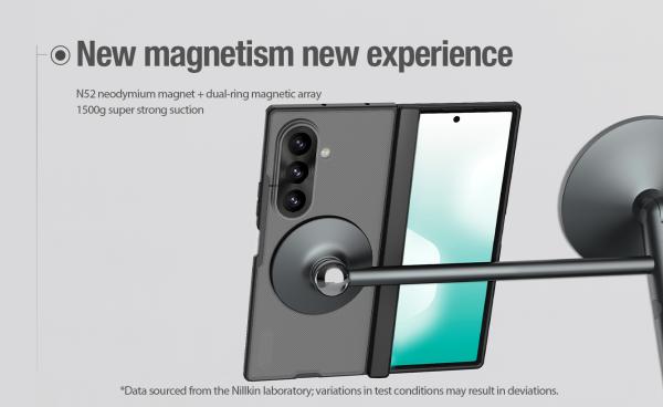 Nillkin Super Frosted FOLD Magnetic Zadný Kryt pre Samsung Galaxy Z Fold 8 Ultra Transparent Black 