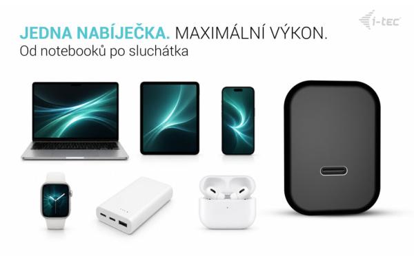 i-tec 65W USB-C Power Delivery GaN Charger 