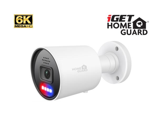 iGET HGNHK942CAM - MegaHD 6K PoE IP kamera, SMART AI detekcia, IP67, zvuk, nočný prísvit 40m, ONVIF 
