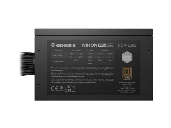 PSU Genesis NIHON 750NM/ 750W/ ATX 3.1/ 80PLUS Bronze/ Retail 