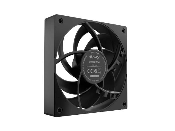 Ventilátor FURY SAI S12 PWM, Čierny 