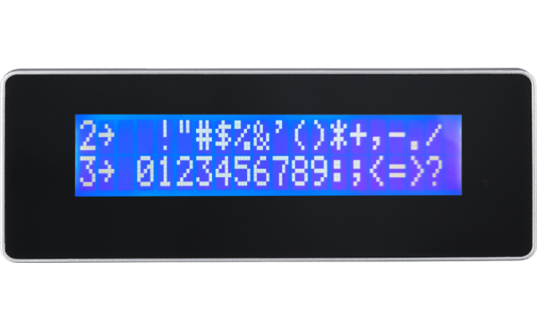 LCD displej zákaznícky LCM 20x2 pre AerPOS, čierny 