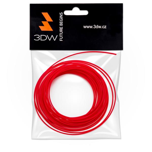 3DW - ABS filament 1, 75mm červená, 10m, tlač 220-250°C