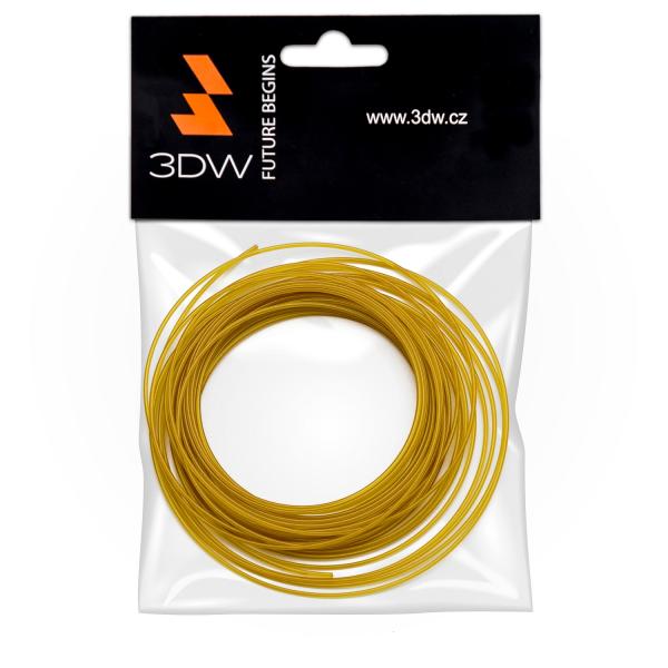 3DW - ABS filament 1, 75mm zlatá, 10m, tisk 200-230°C