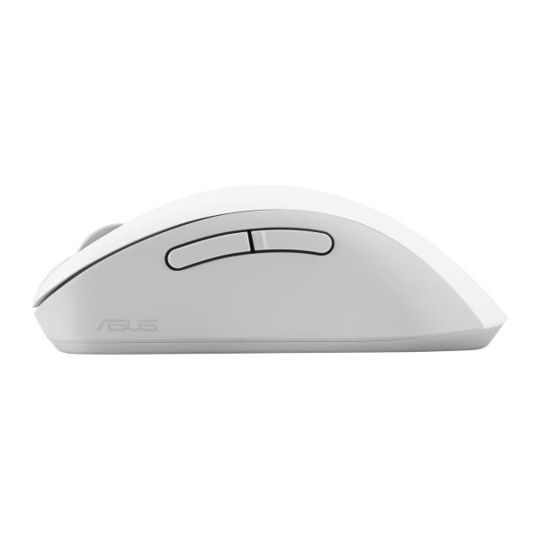 ASUS Wireless Mouse MD102/ Kancelárska/ Optická/ Pre pravákov/ 1 600 DPI/ USB+BT/ Biela 
