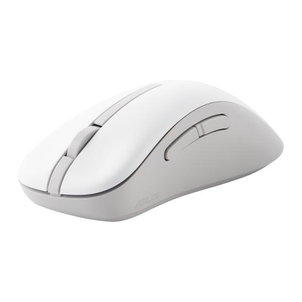 ASUS Wireless Mouse MD102/ Kancelárska/ Optická/ Pre pravákov/ 1 600 DPI/ USB+BT/ Biela 