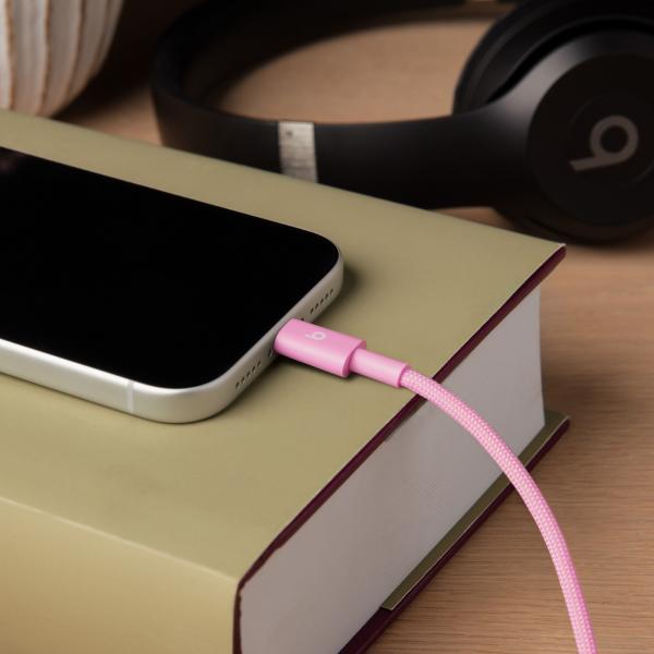 Beats USB-C / USB-C Woven Cable (1.5m) - Power Pink 
