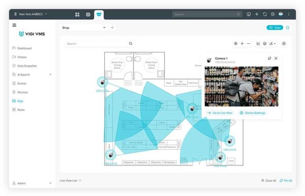 VIGI cloud VMS 1 basic license for a camera 