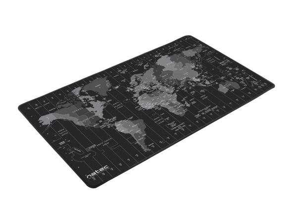 Maxi podložka pod myš Natec Time Zone Map, 40x80cm 
