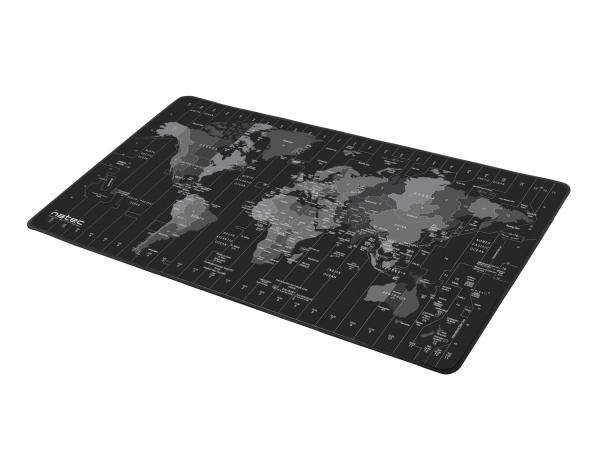 Maxi podložka pod myš Natec Time Zone Map, 40x80cm 