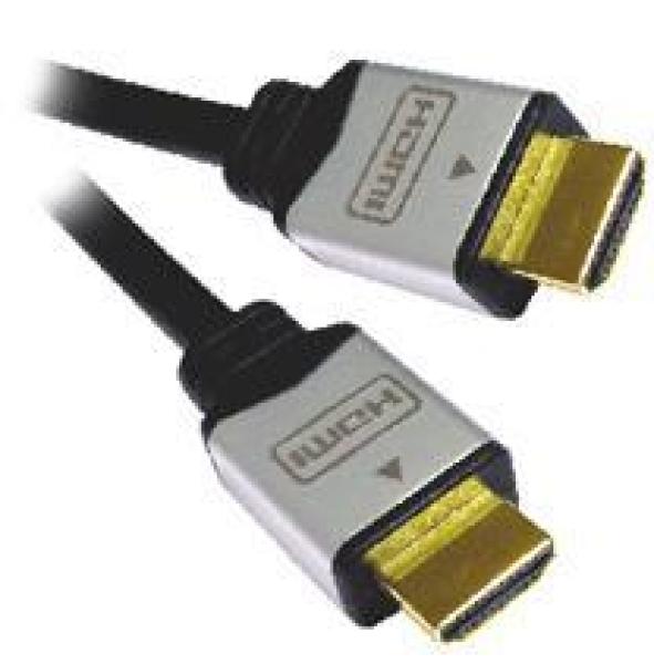 PremiumCord kabel HDMI M/ M, zlac.a kovové HQ, 10m