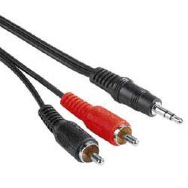 PremiumCord Kabel Jack 3.5mm-2xCINCH M/ M 2m