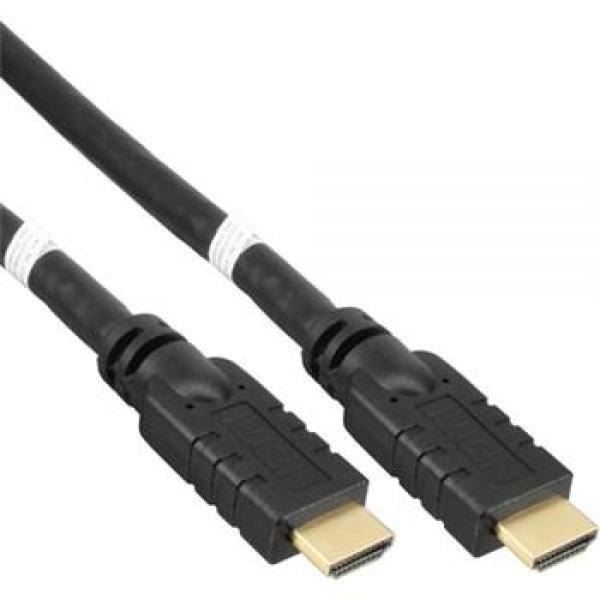 PremiumCord HDMI 4K/ 60Hz, ethernet, so zosilňovačom, 3x tienená, 2.0, 20m
