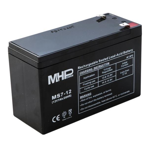 Pb akumulátor MHPower VRLA AGM 12V/ 7Ah (MS7-12)