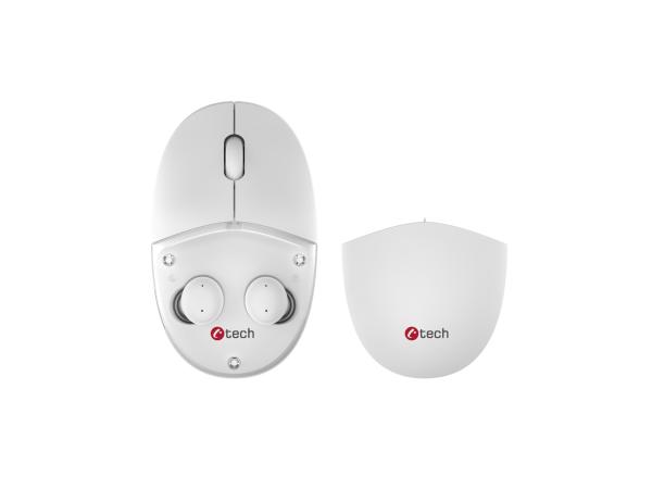 Myš s TWS slúchadlami C-TECH WLM-21 Dual mode,  