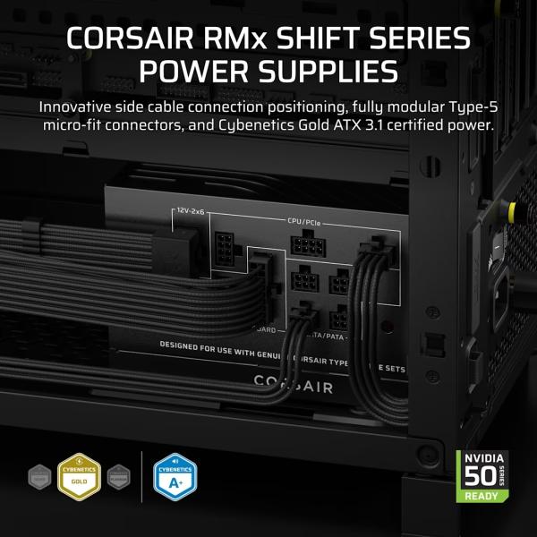 CORSAIR RM850x SHIFT 80+ GOLD, MODULAR 