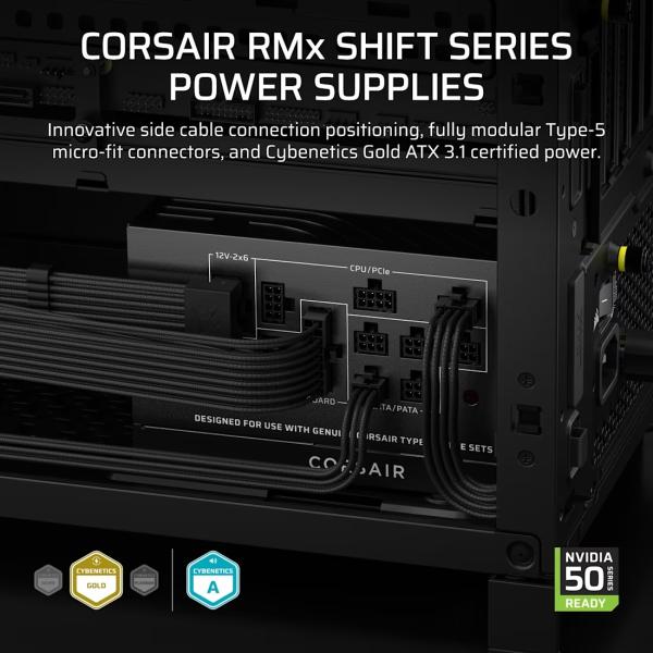CORSAIR RM1000x SHIFT 80+ GOLD, MODULAR 