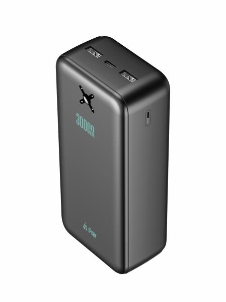 POWER BANKA 30000 mAh, 10, 5 W, 2x USB-A ČIERNA 