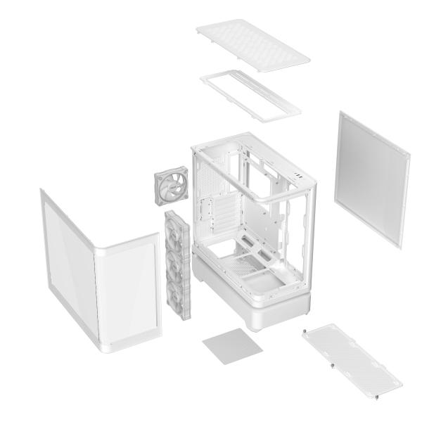 ASUS case PRIME AP304 TG ARGB WHITE 
