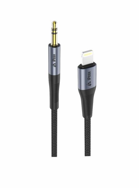 ADAPTÉR LIGHTNING / 3, 5 MM JACK 1, 5 M ČIERNY 