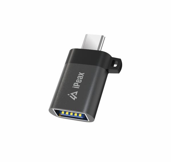 ADAPTÉR OTG USB-C / USB-A (samica) ČIERNY 