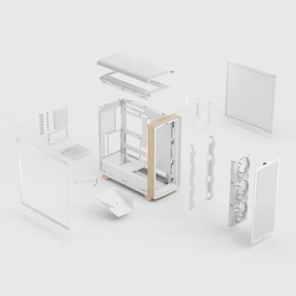 Fractal Design Summit Chalk White TG Clear Tint 